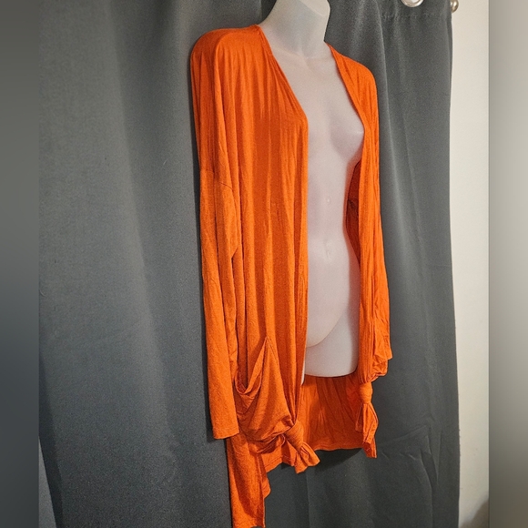 Sz L Orange Gameday Gal Cardigan - Picture 2 of 5